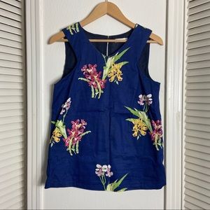 Lavand Flower Print Sleeveless Top